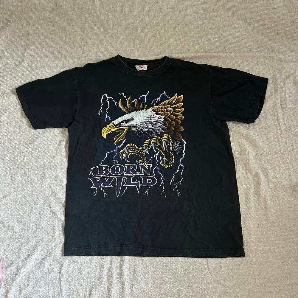 black born wild vintage graphic short sleeve t-shirt